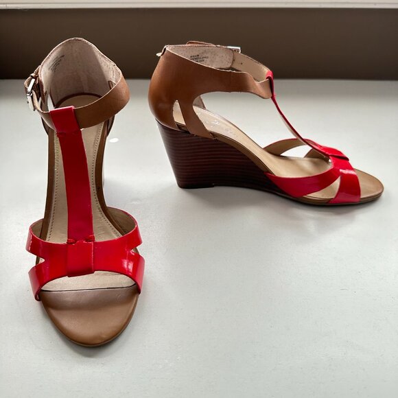 Marc Fisher Bulan Brown Multi Leather Heels Size 9.5 M With Box - Picture 4 of 12